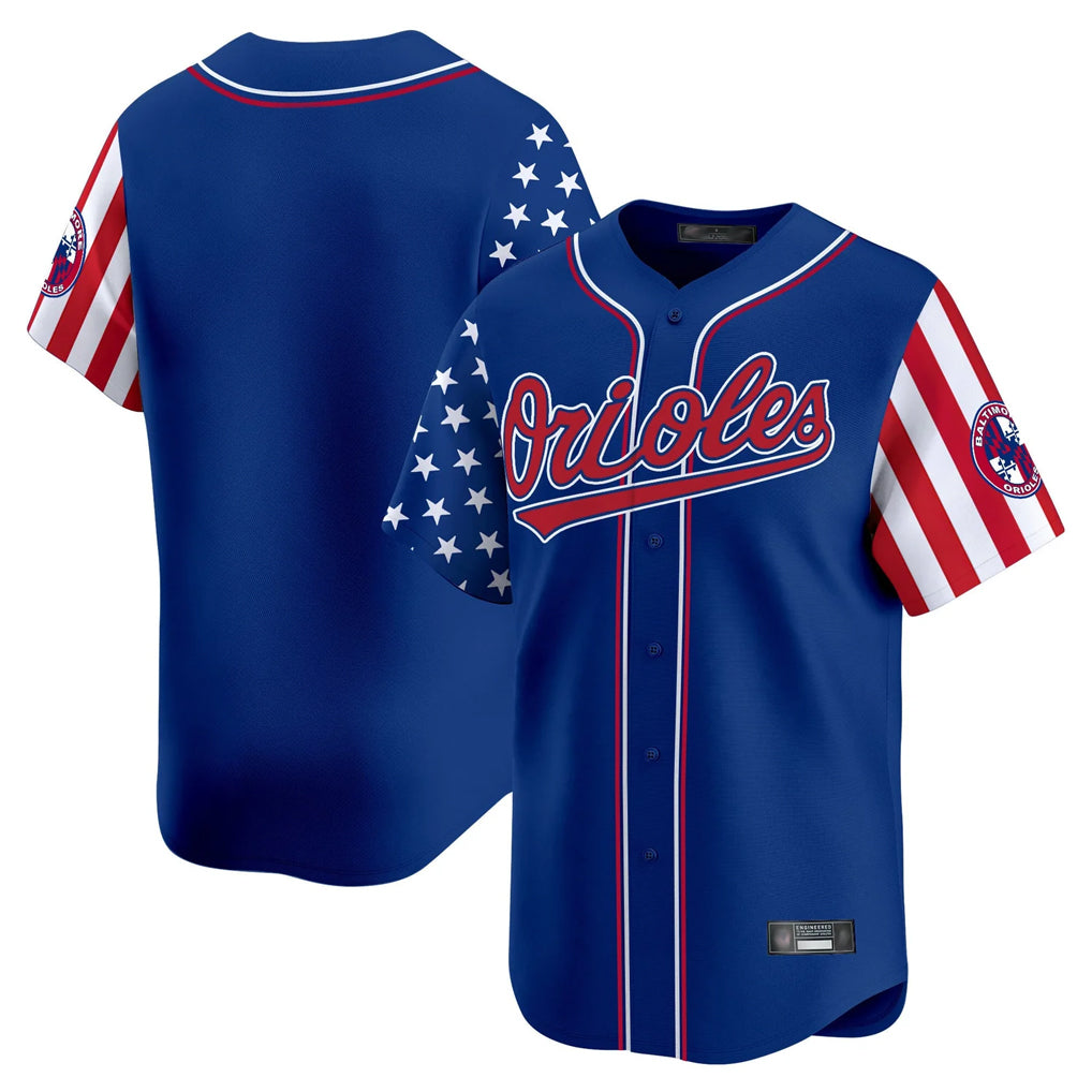B.Orioles ## Orioles Blank Player Royal Independence Day Vapor Premier Limited Home Game Gdoa Stitched Jerseys