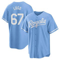 KC.Royals #67 Seth Lugo Player Light Blue Home Game Gdoa Stitched Jerseys