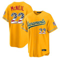 Athletics #22 Jeff McNeil Player Gold USA 250 Fourth of July Home Game Gdoa250Ys Stitched Jerseys