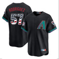 A.Diamondbacks #57 Eduardo Rodriguez Player Black USA 250 Fourth of July Home Game Gdoa250Ys Stitched Jerseys