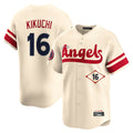LA.Angels #16 Yusei Kikuchi Player Cream City Connect Limited Home Gdoa Stitched Jerseys