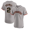 SF.Giants #2 Willy Adames Player Gray Home Limited Elite Stitched Jerseys
