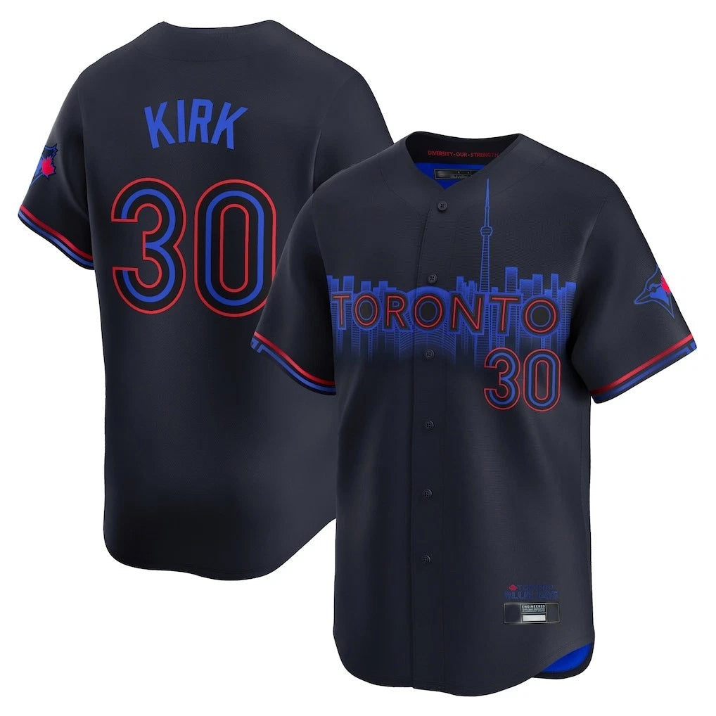 T.Blue Jays #30 Alejandro Kirk Player Black City Connect Stitched Jerseys