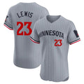 M.Twins #23 Royce Lewis Player Gray Home Limited Elite Gdoa Stitched Jerseys