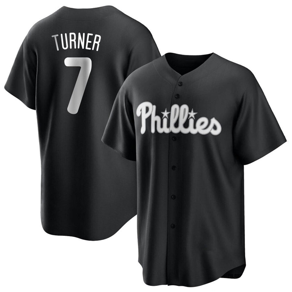 P.Phillies #7 Trea Turner Player Black Alt Fashion Home Game Stitched Jerseys