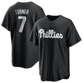 P.Phillies #7 Trea Turner Player Black Alt Fashion Home Game Stitched Jerseys
