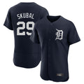 D.Tigers #29 Tarik Skubal Player Navy Limited Elite Home Gdoa Stitched Jerseys