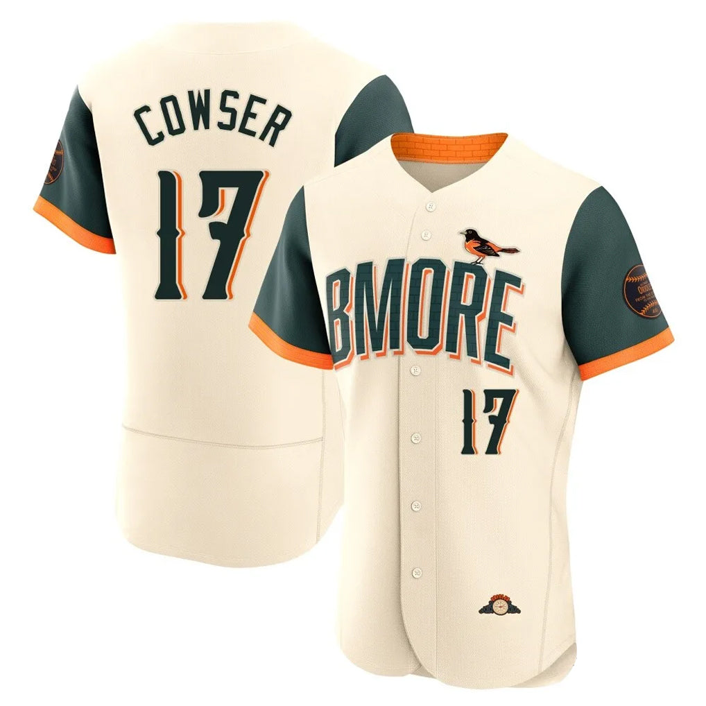 B.Orioles #17 Colton Cowser Player Cream 2026 City Connect Limited Elite Home Game Gdoa Stitched Jerseys