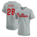 P.Phillies #28 Alec Bohm Player Gray Home Limited Elite Stitched Jerseys