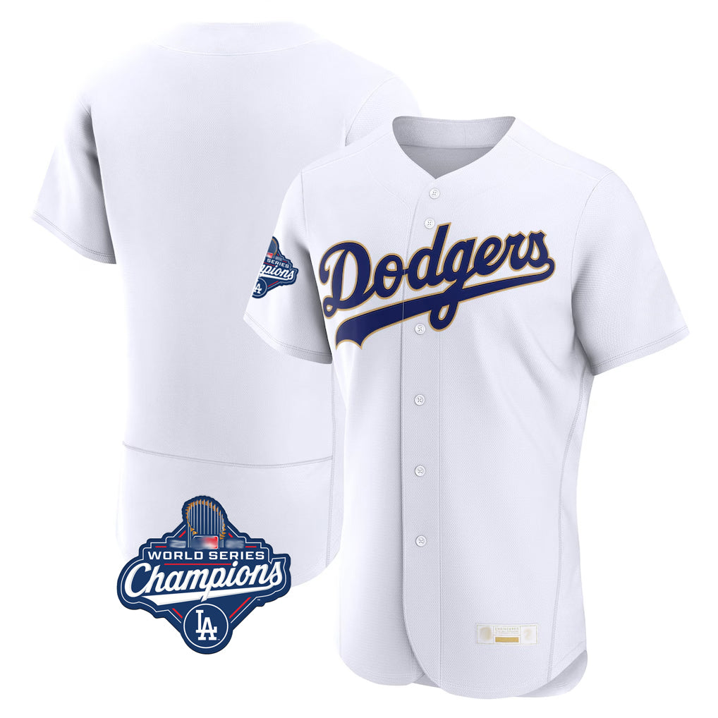 LA.Dodgers ## Dodgers Blank Player Gold White 2026 Collection Stadium Limited Elite World Series Meet Gdoa Stitched Jerseys