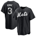 NY.Mets #3 Carson Benge Player Black Home Game Gdoa Stitched Jerseys