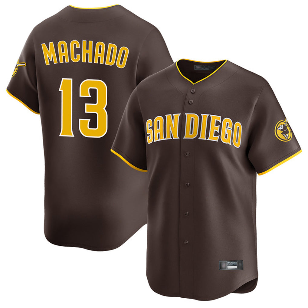 S.Diego Padres #13 Manny Machado Player Brown Home Limited Stitched Jerseys