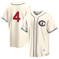 C.Cubs #4 Pete Crow-Armstrong Player Cream Field of Dreams Home Game Gdoa Stitched Jerseys