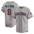 A.Diamondbacks #8 James McCann Player Gray Limited Alternate Stitched Jersey