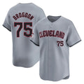 C.Guardians #75 Connor Brogdon Player Gray Road Limited Home Gdoa Stitched Jerseys