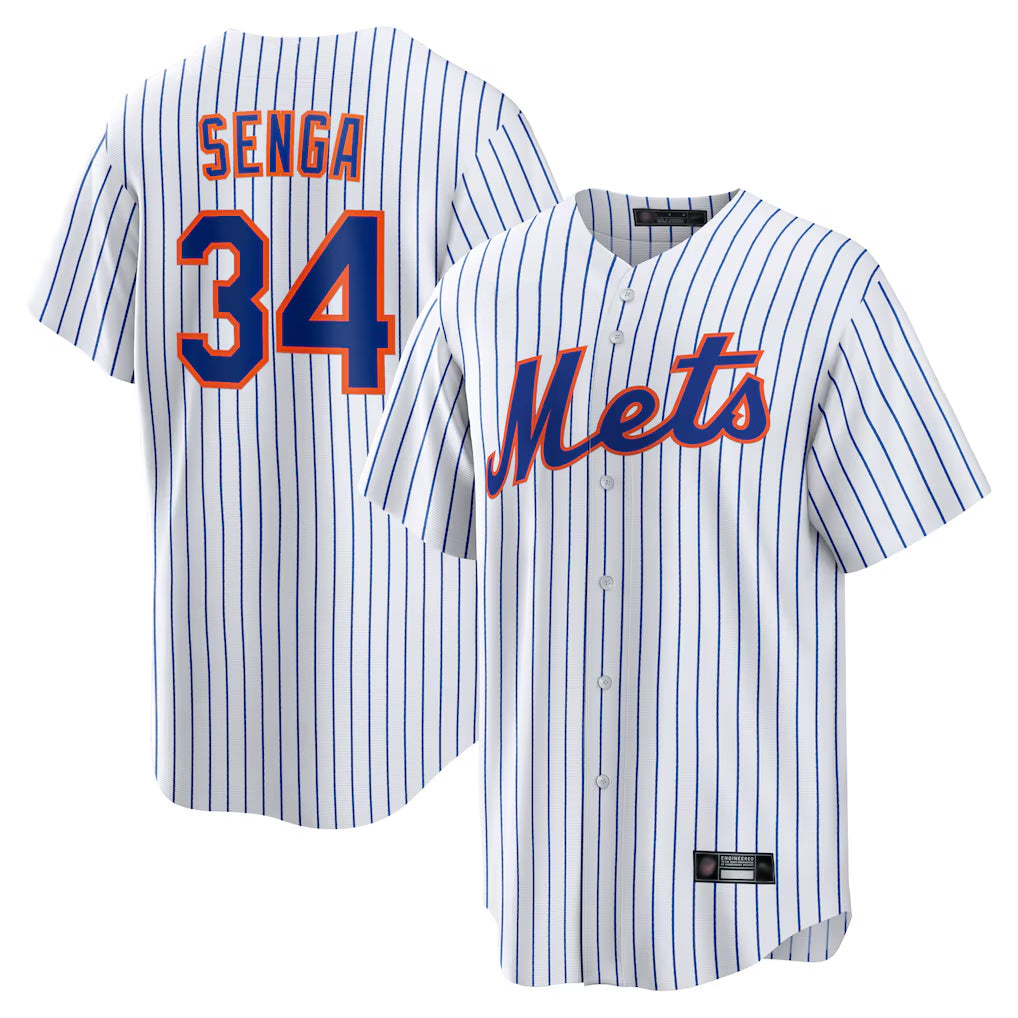 NY.Mets #34 Kodai Senga Player White Home Replica Gdoa Stitched Jerseys