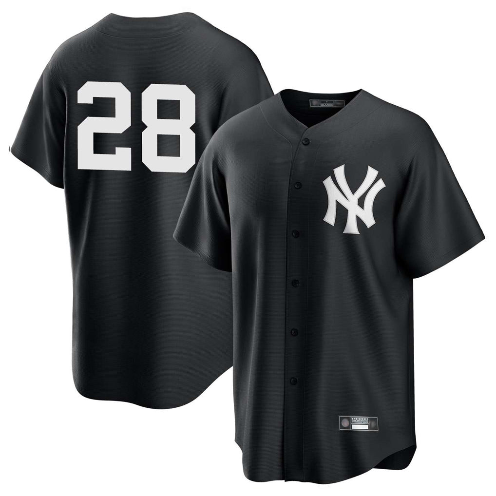 NY.Yankees #28 Austin Wells Player Black Game Stitched Jerseys