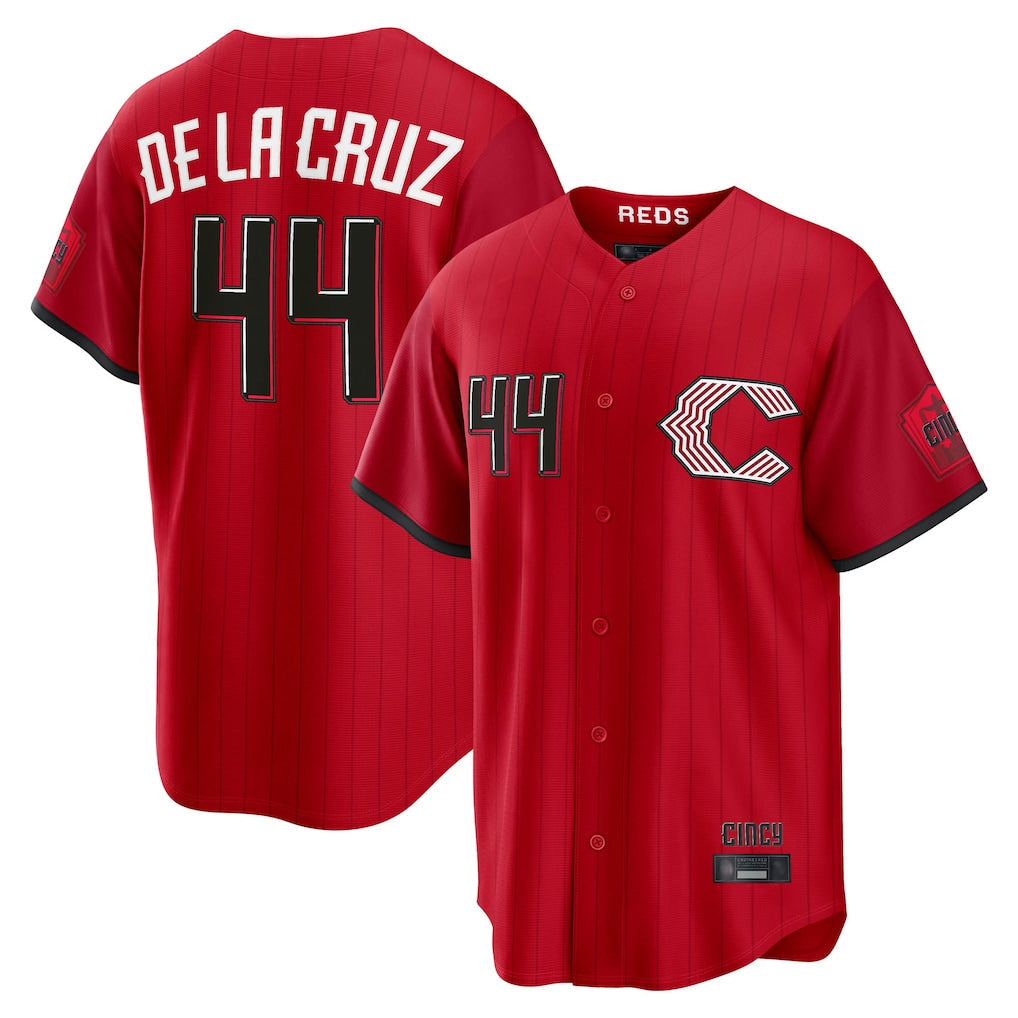 C.Reds #44 Elly De La Cruz Player Red 2026 City Connect Home Game Gdoa Stitched Jerseys