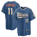 M.Brewers #11 Jackson Chourio Player Blue 2026 City Connect Home Game Gdoa Stitched Jerseys