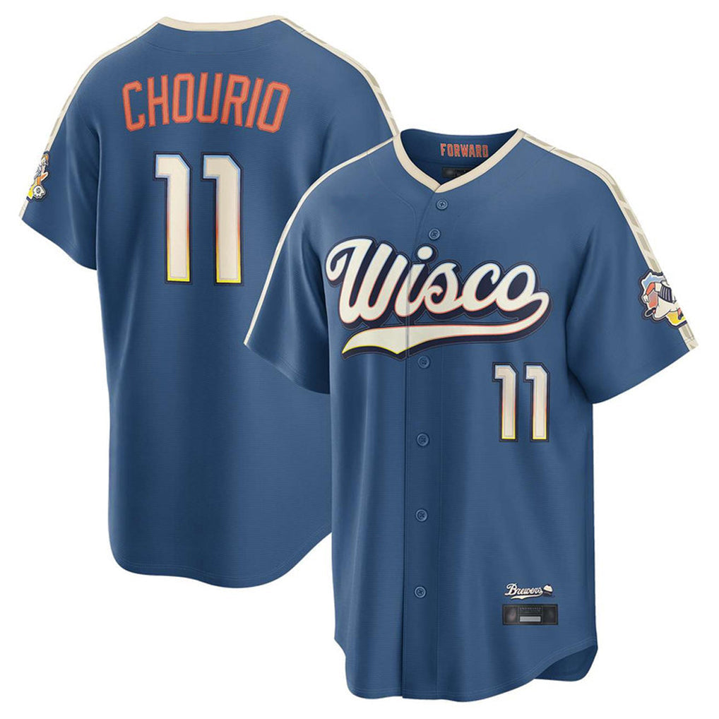 M.Brewers #11 Jackson Chourio Player Blue 2026 City Connect Home Game Gdoa Stitched Jerseys