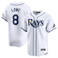 T.Bay Rays #8 Brandon Lowe Player White Home Limited Stitched Jerseys