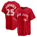 T.Blue Jays #25 Anthony Santander Player Red Home Limited Stitched Jerseys