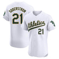 Athletics #21 Tyler Soderstrom player White Elite Home Stitched Jersey