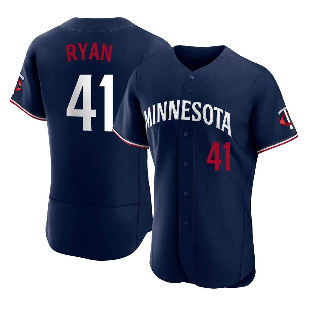 M.Twins #41 Joe Ryan Player Navy Replica Home Limited Elite Gdoa Stitched Jerseys
