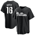 P.Phillies #16 Brandon Marsh Player Black Alt Fashion Home Game Stitched Jerseys