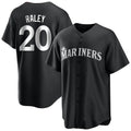 S.Mariners #20 Luke Raley Player Black Home Limited Stitched Jerseys