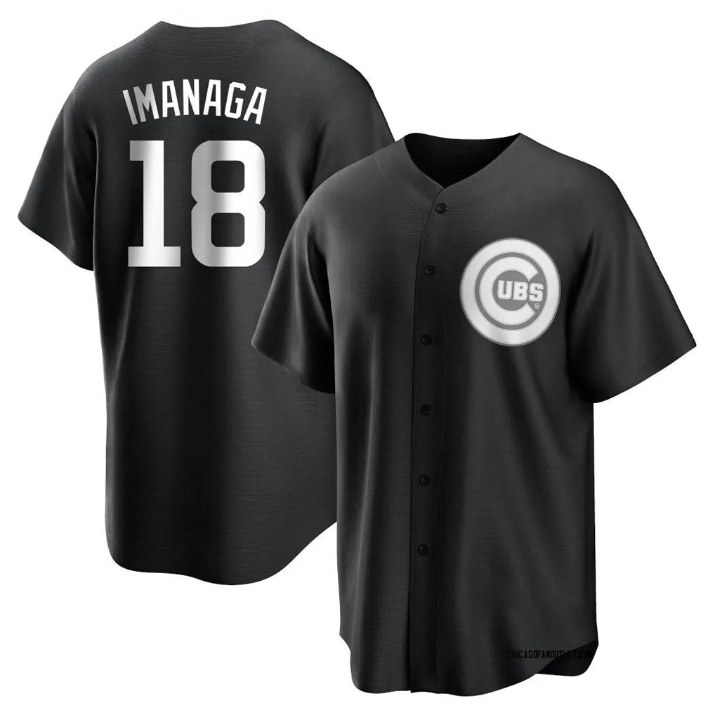 C.Cubs #18 Shota Imanaga Player Black Game Gdoa Stitched Jerseys