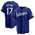 LA.Dodgers #17 Shohei Ohtani Player Royal City Connect Home Game Gdoa Stitched Jerseys