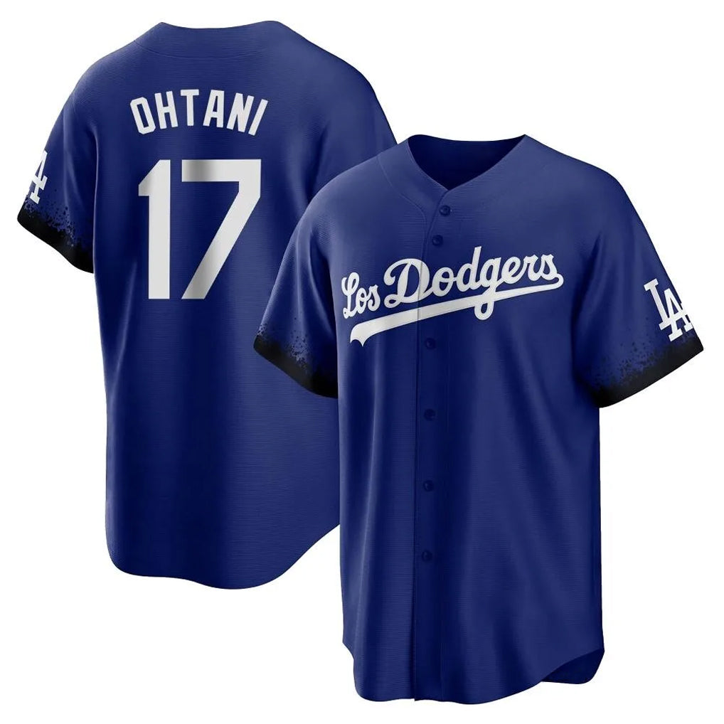 LA.Dodgers #17 Shohei Ohtani Player Royal City Connect Home Game Gdoa Stitched Jerseys