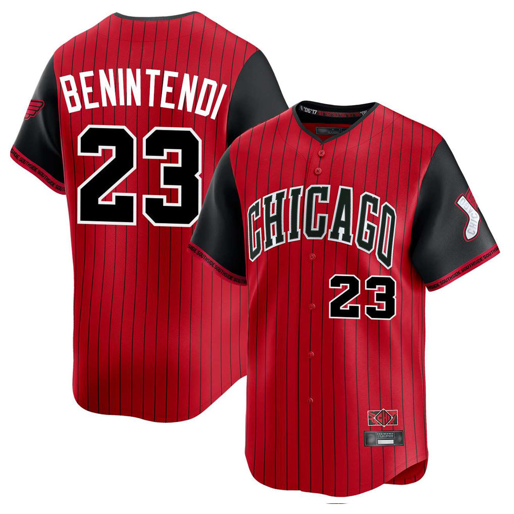 C.White Sox #23 Andrew Benintendi Player Red City Connect Limited Home Gdoa Stitched Jerseys
