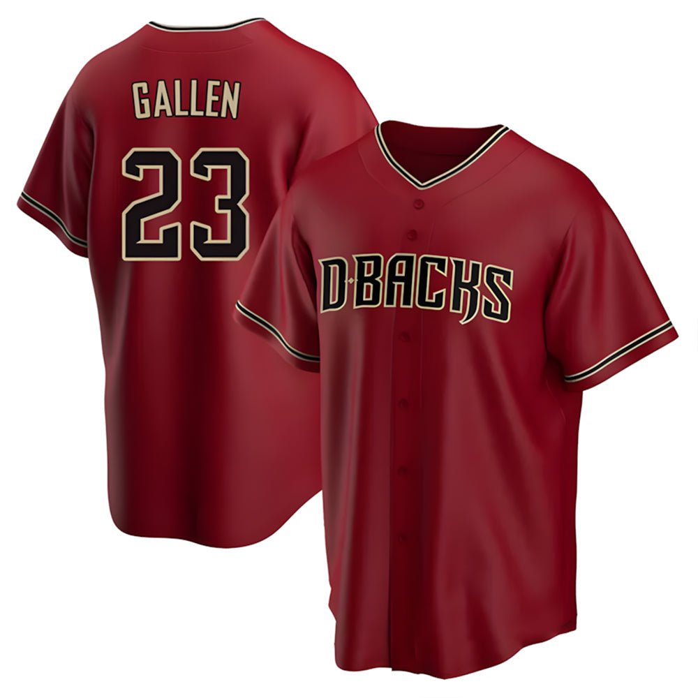 A.Diamondbacks #23 Zac Gallen Player Red Replica Game Stitched Jerseys
