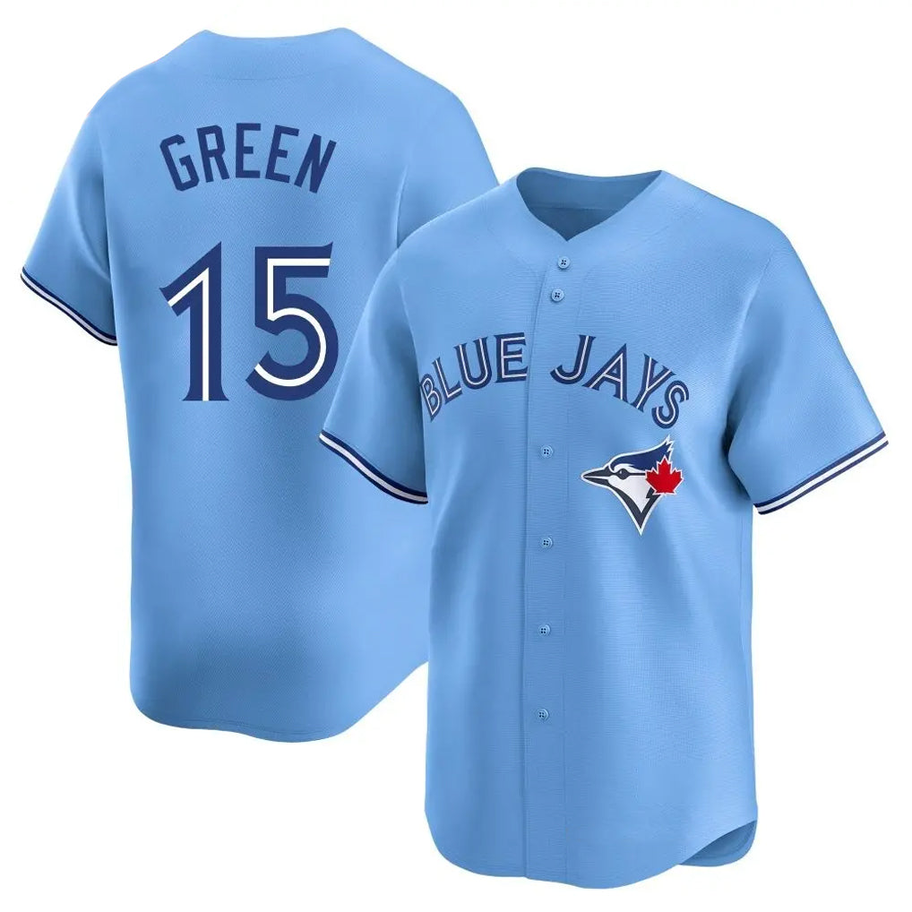 T.Blue Jays #15 Chad Green Player Blue Home Limited Stitched Jerseys