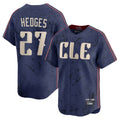 C.Guardians #27 Austin Hedges Player Navy City Connect Limited Home Gdoa Stitched Jerseys