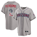 A.Diamondbacks #2 Geraldo Perdomo Player Gray USA 250 Fourth of July Home Game Gdoa250Ys Stitched Jerseys