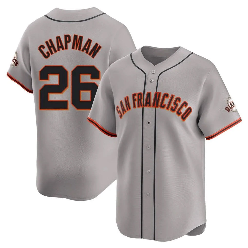 SF.Giants #26 Matt Chapman Player Gray Home Limited Stitched Jerseys