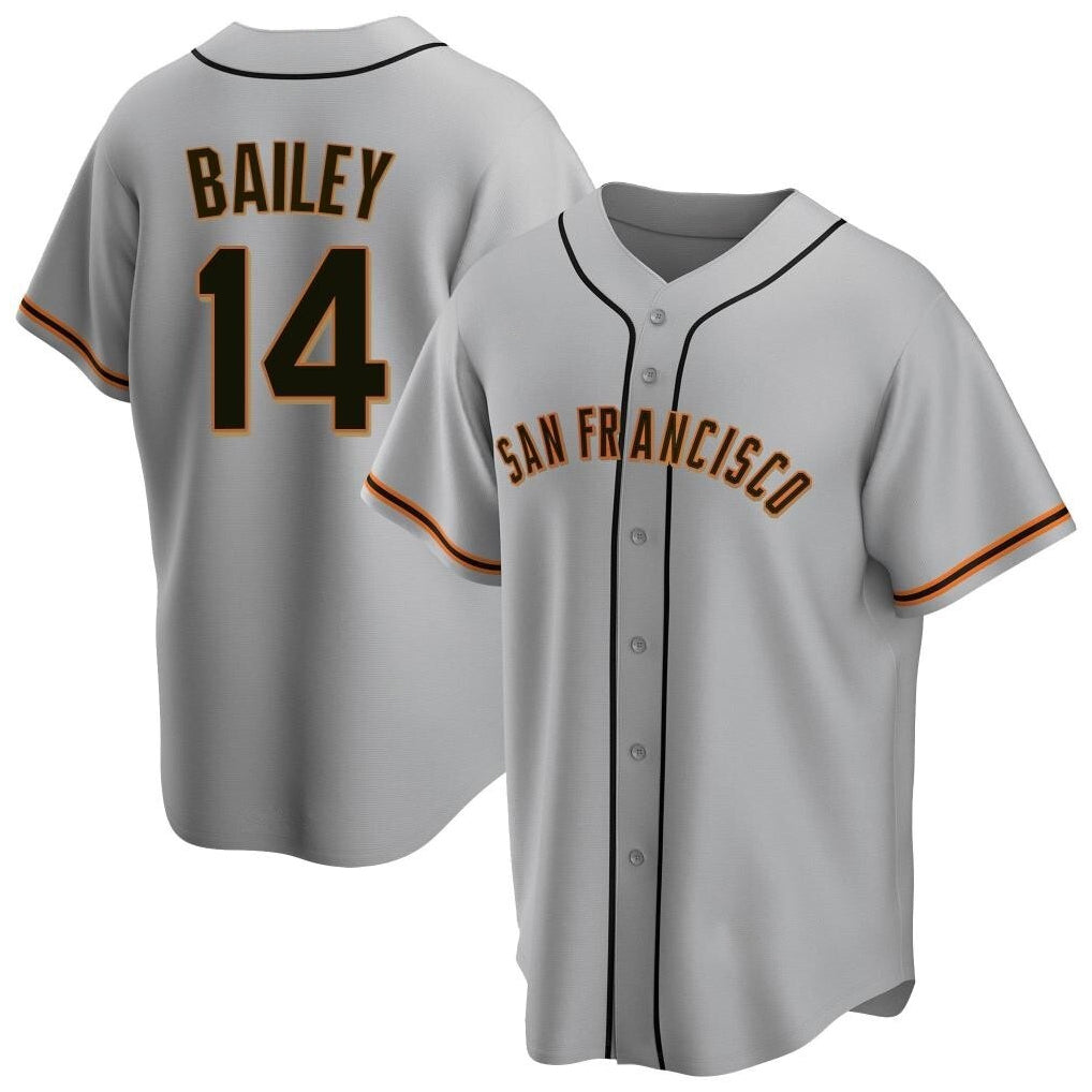 SF.Giants #14 Patrick Bailey Player Gray Home Game Stitched Jerseys