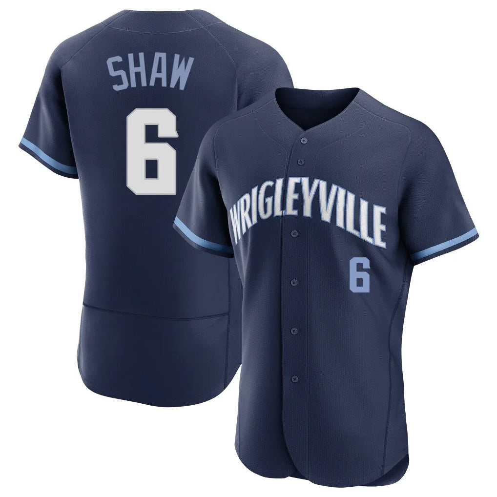C.Cubs #6 Matt Shaw Player Navy City Connect Limited Elite Home Gdoa Stitched Jerseys