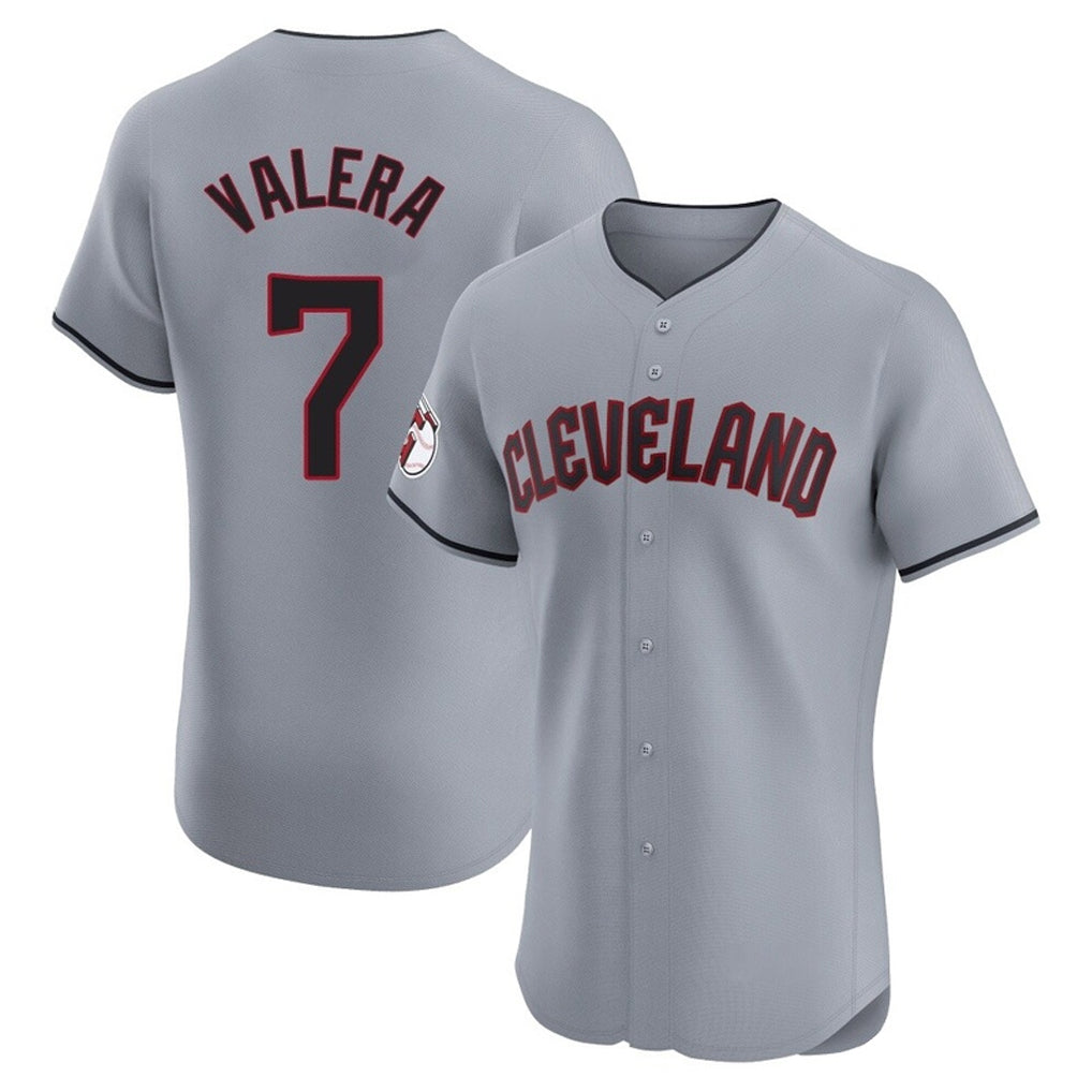 C.Guardians #7 George Valera Player Gray Road Limited Elite Home Gdoa Stitched Jerseys