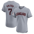 C.Guardians #7 George Valera Player Gray Road Limited Elite Home Gdoa Stitched Jerseys