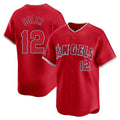 LA.Angels #12 Jorge Soler Player Red Home Limited Gdoa Stitched Jerseys