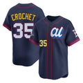 B.Red Sox #35 Garrett Crochet Player Navy American League All-Star Edition Game Gdoa Stitched Jerseys