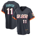 S.Diego Padres #11 Yu Darvish Player Obsidian 2026 City Connect Home Game T-shirt Gdoa Stitched Jerseys