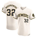M.Brewers #32 Jacob Misiorowski Player Cream Home Limited Elite Gdoa Stitched Jerseys