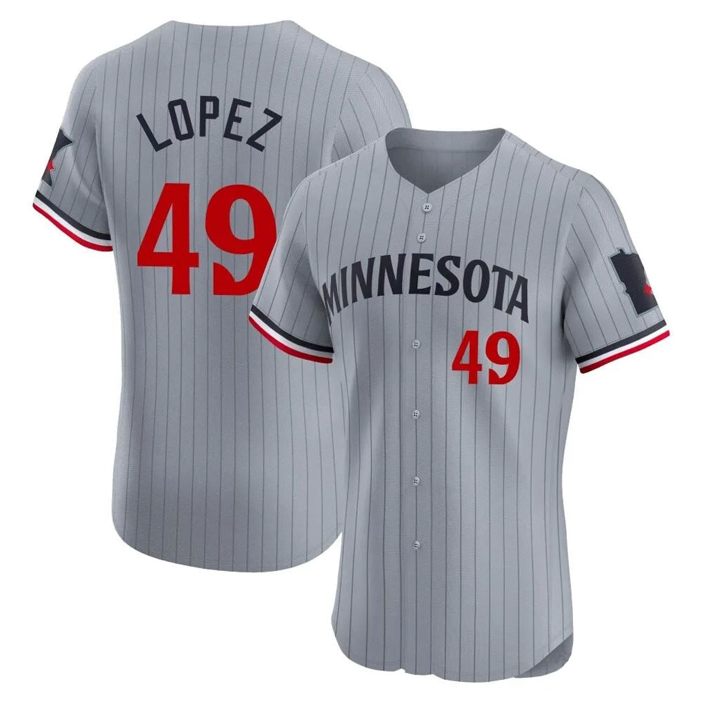 M.Twins #49 Pablo Lopez Player Gray Home Limited Elite Gdoa Stitched Jerseys