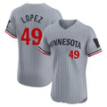 M.Twins #49 Pablo Lopez Player Gray Home Limited Elite Gdoa Stitched Jerseys