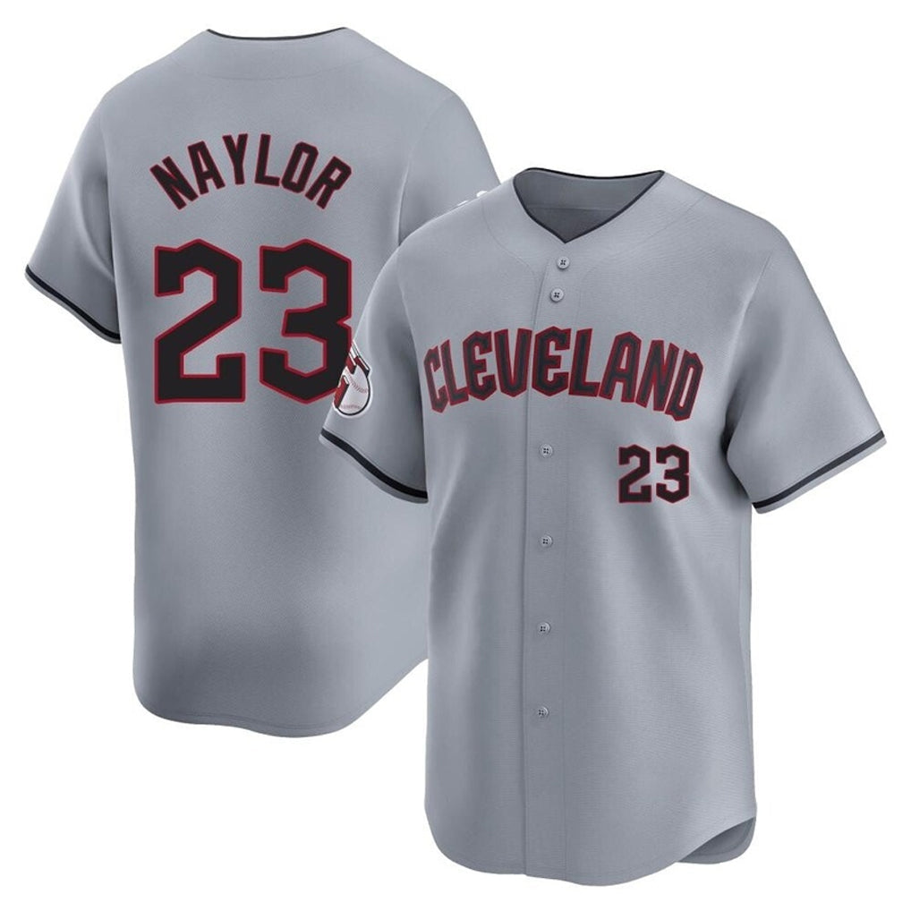 C.Guardians #23 Bo Naylor Player Gray Road Limited Home Gdoa Stitched Jerseys